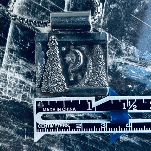 Evening Pines pendant by Silver Wishes, Sterling Silver - Picture 7 of 10